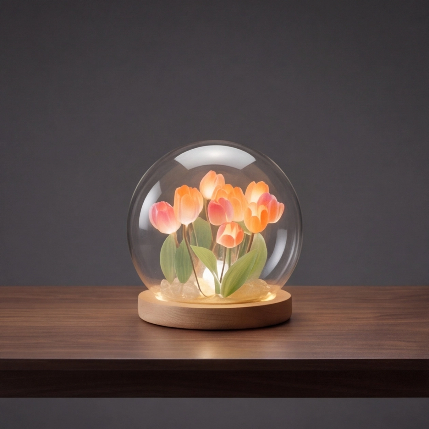 Tulip Night Lamp full front-facing product shot on a neutral background